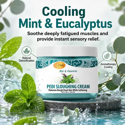 Spa Redi Crema Exfoliante Para Pies 16 Oz Con Piedra Pómez