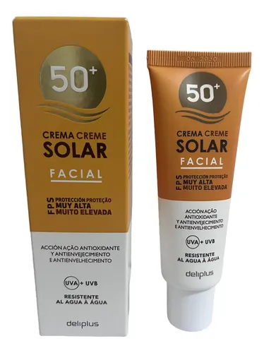 Crema Solar Facial Fps50 Uva/uvb Deliplus