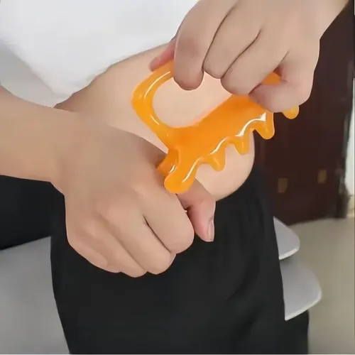 Peine De Resina Double Gua Sha, 1 Unidad, Para Masajear La E A