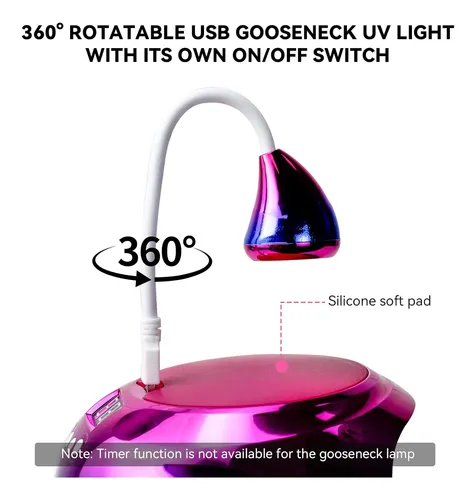 Lámpara Uv Led 268w Para Uñas Con Sensor Y 4 Temporizadore