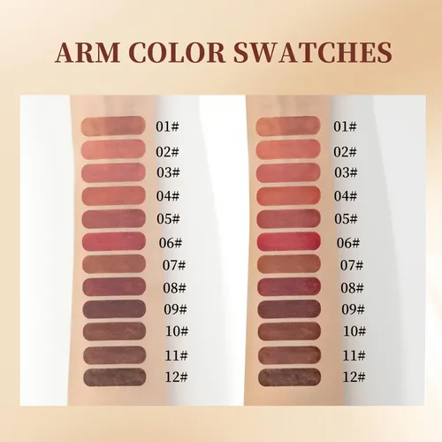 Gireatick Set 12 Lápices Delineador Labial Mate Waterproof