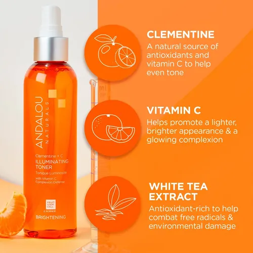 Tónico Facial Andalou Naturals Clementine Plus C 180 Ml
