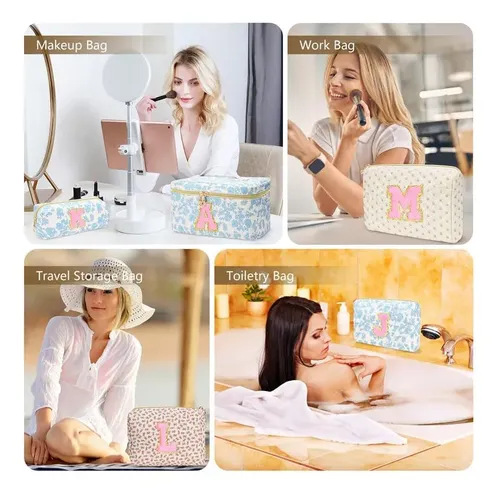 Set De 3 Necesseres De Maquillaje Dosuke Con Inicial Persona