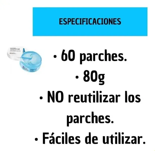 60 Pegatinas De Ácido Hialurónico, Máscara Para Bolsas De Oj