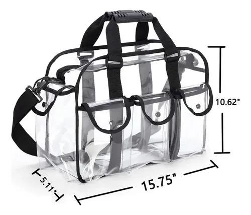 – Bolsa De Maquillaje De Viaje Transparente Con Correa De =