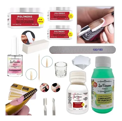 Kit De Inicio Para Hacer Uñas Esculpidas Monomero Y Polimero