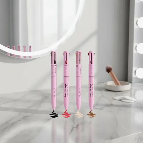 Maquillaje 4 En 1 Delineador De Ojos Labios Cejas Iluminador