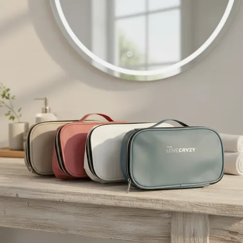 Neceser Para Maquillaje Y Accesorios De Viaje Eco Cuero Love