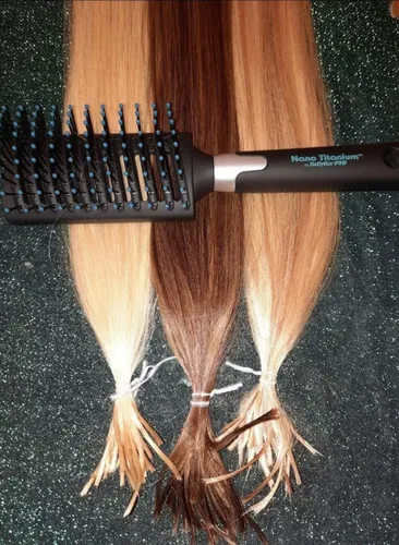 Manojo De 25 Mechas De Cabello Natural Humano 100% Cardadas