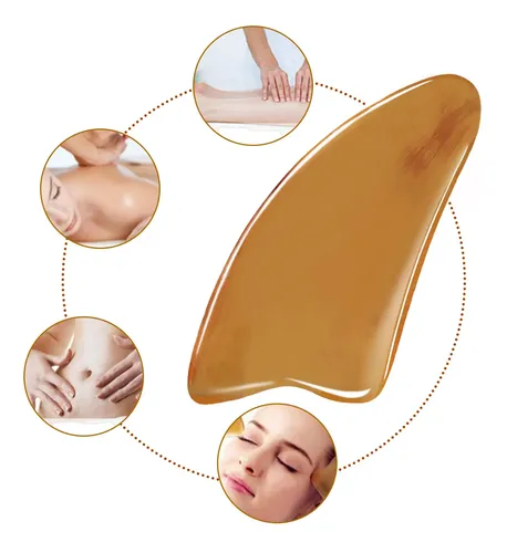Masajeador Leeoyink Natural Horn Gua Sha Plate