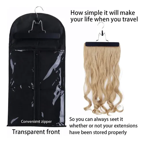 Percha Para Extensiones De Cabello Rimbmup, 61 Cm, Color Neg