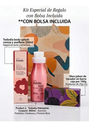 Set Natura Corporal Tododia Splash Crema Hidratrante Jabones