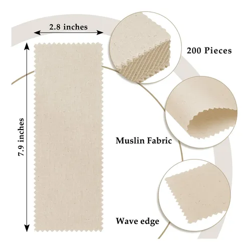 Tiras De Cera Whaline De Muselina Natural Para Depilación 20