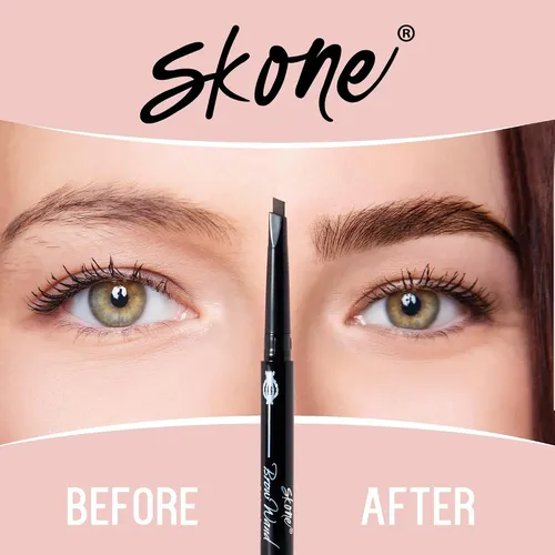 Lápiz De Cejas Retráctil Impermeable Skone Chocolate +