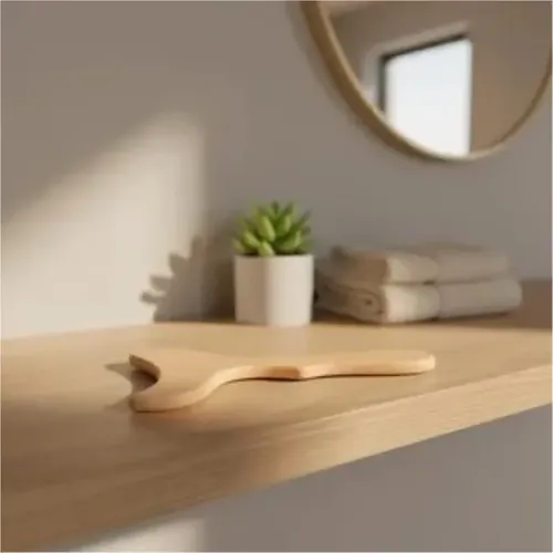 Gua Sha De Madera De Haya | Masajeador Corporal Y Faciala