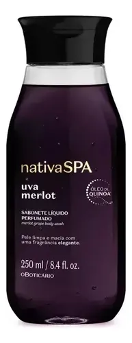 O Boticário Uva Merlot Jabón Líquido Mujer 250ml