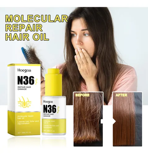 Aceite Capilar Hoegoa Para Cabello Seco Y Encrespado