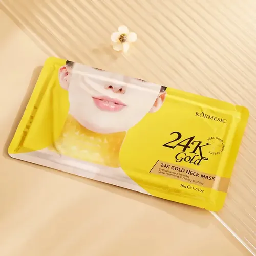 Mascarilla Para Cuello Gold 24 K Humectación Extrema Colagen Tipo de piel Todo tipo de piel