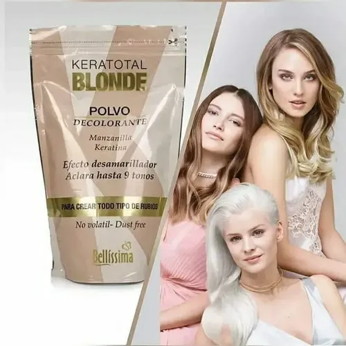 Polvo Decolorante Bellisima Keratotal Blonde X700gr