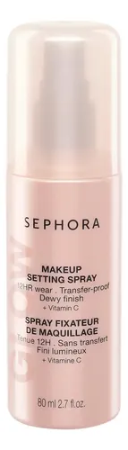 Fijador De Maquillaje Sephora Glow 12hs Vitamina C 80ml
