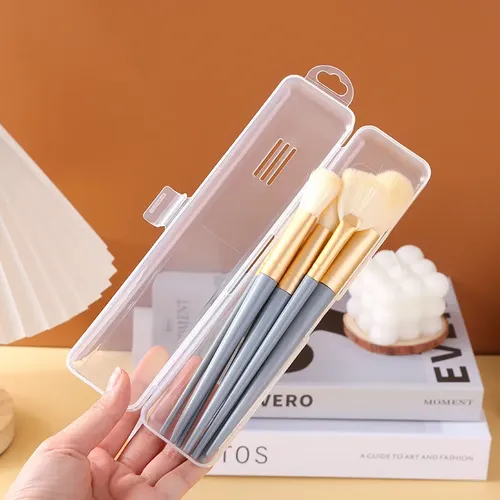 Caja De Almacenamiento Para Brochas De Maquillaje, Portátil,