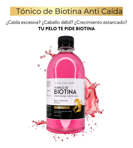 Biotina Capilar X500 Cc, Fortalece Y Acelera El Crecimiento