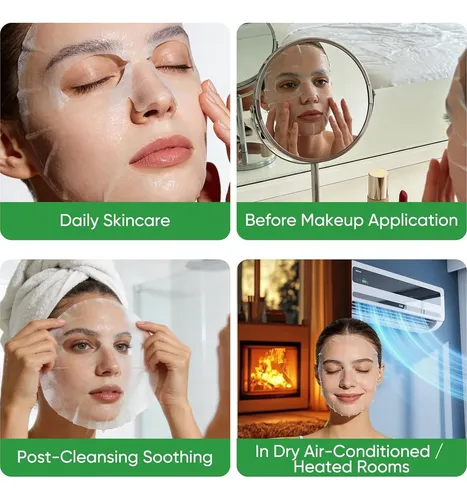 Mascarilla Facial Aloe Vera Hidratante 10 Unidades
