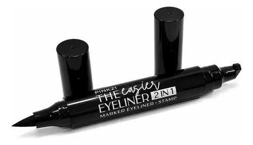 Set X 4 Delineadores Sello Ojos Double Liner Negro Pink 21