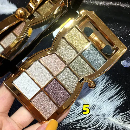 Bernecy Paleta Sombras Glitter 10 Colores Dorado
