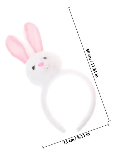 Diademas Peluche Conejo 2 Piezas Cintas Para El Pelo Pascua