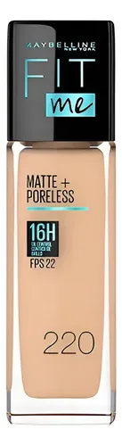Base Maquillaje Fit Me Spf22  Matte+ Poreless  Maybelline
