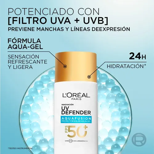 Protector Solar L’oréal Uv Defender Aquafusion Fps 50 X 50 M