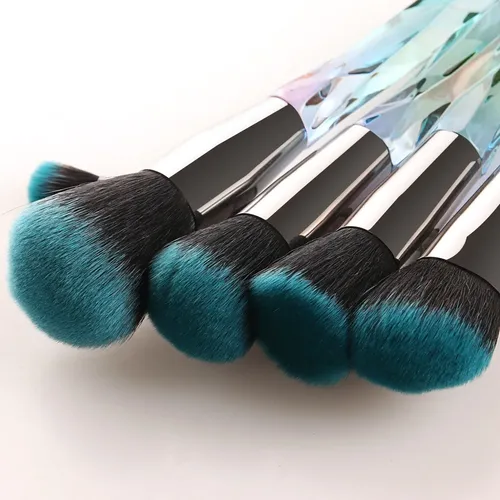 Set De Brochas De Maquillaje Gradient Crystal Para Uso Cosmé