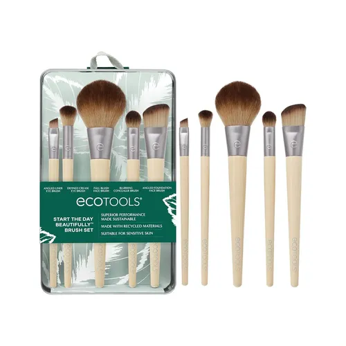 Ecotools 6pc Start The Day Vegan Eco Brush Gift Set Start Your Day Beautifully With This 6-piece Set