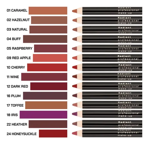 Radiant Professional Waterproof Lip Liner Wine 1,20 G