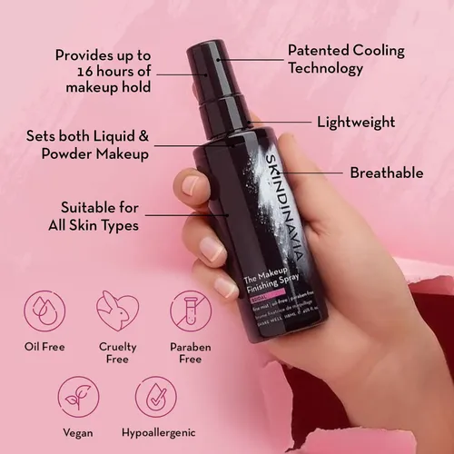 Spray De Acabado Skindinavia Fijador De Maquillaje 16 Horas