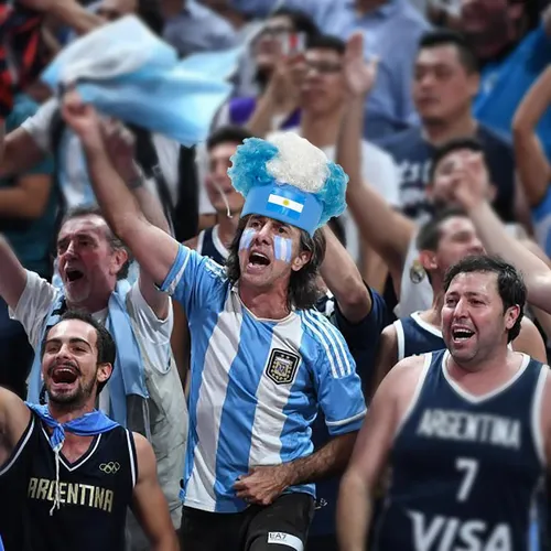 Pelucas Afro Curly Wigs Con La Bandera De Argentina, Peluca