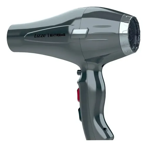 Secador de pelo profesional Lizze Extreme 2400 W, color gris oscuro