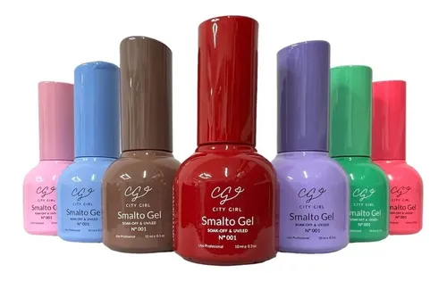 Smalto Gel Semipermanentes Cg Colores 10ml Gel Uv Led X1 Un.