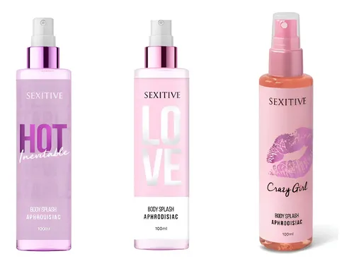 Kit X 3 Body Splash Sexitive Femenino Aphrodisiac