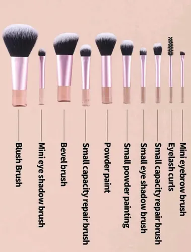Yan Brochas De Maquillaje – Set 10 Piezas