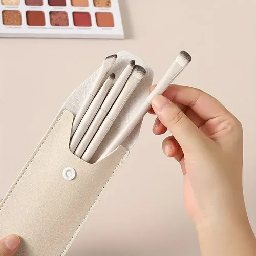Set De 10 Brochas Para Sombras De Ojos De Primera Calidad