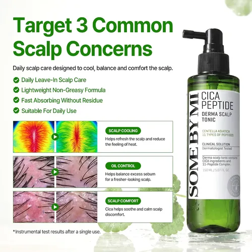 Tónico Derma Para Cuero Cabelludo Some By Mi Cica Peptide, 5