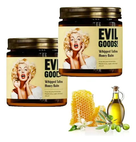 ~ Evil Goods Crema, 100ml Cebo De Res For La Cara, Cebo ~
