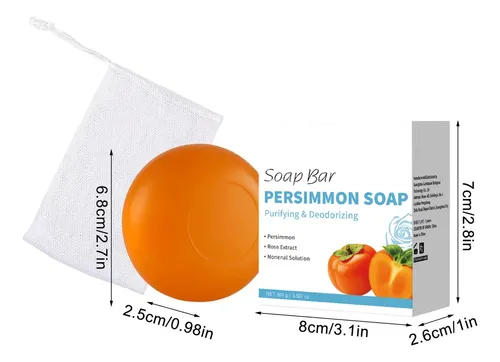 Barra De Odor Corporal De Sabonete De Caqui Com Yssn