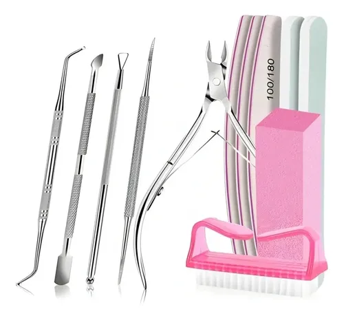 Set Herramientas Manicura Y Pedicura Con Limas Y Alicate .
