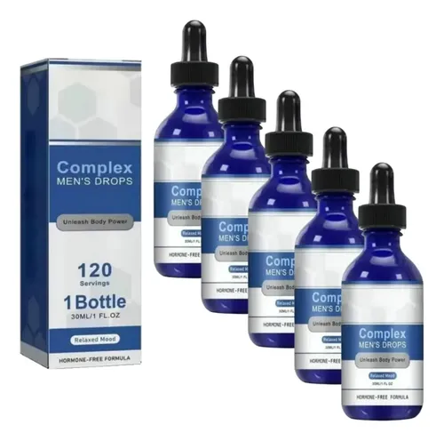 5×complex Mens Drops, Gotas Vitamínicas Gestión Junwt