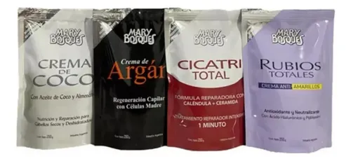 Kit Mary Bosques- Coco-argan-cicatritotal-rubios X4u X250g
