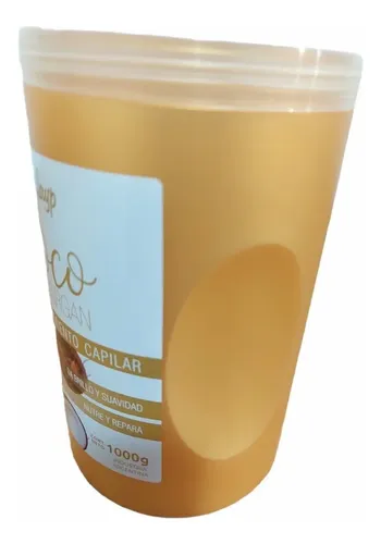 Baño De Crema Tratamiento Capilar Coco Y Argan Frilayp 1 Kg