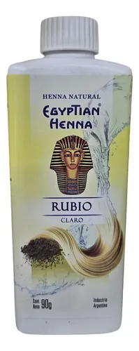 Egyptian Henna Matizador Polvo X 90g Tono Rubio claro
